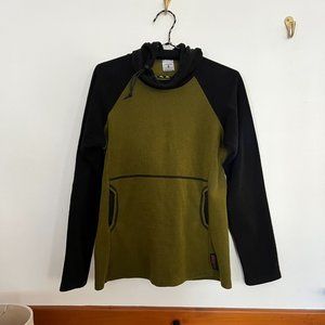 Melanzana Micro Grid Black/Green Womens Medium